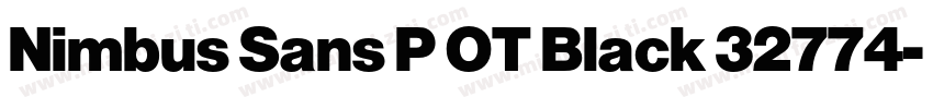 Nimbus Sans P OT Black 32774字体转换
